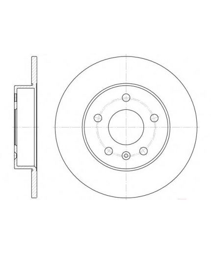 REMSA Тормозной диск задний