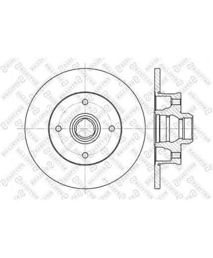 Stellox Тормозной диск задний