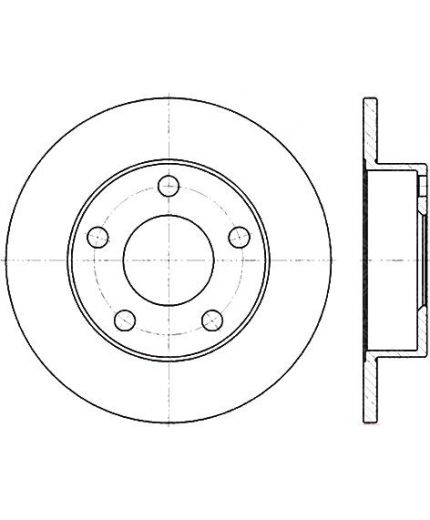 Stellox Тормозной диск задний