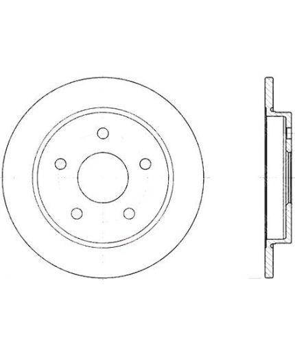 Stellox Тормозной диск задний