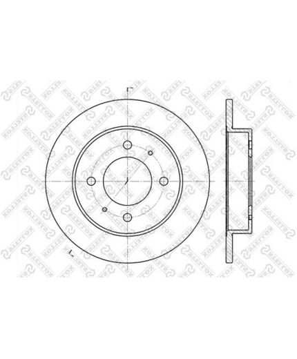 Stellox Тормозной диск задний