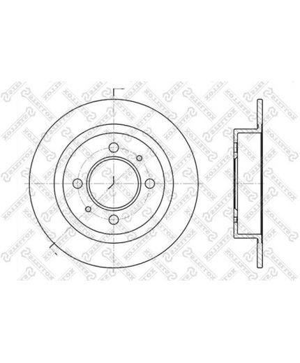 Stellox Тормозной диск задний