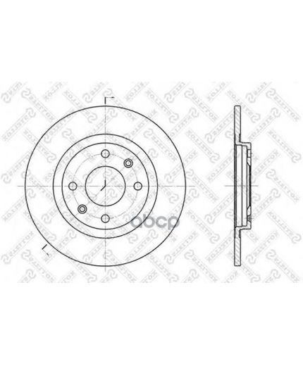 Stellox Тормозной диск передний