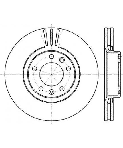 Stellox Тормозной диск передний