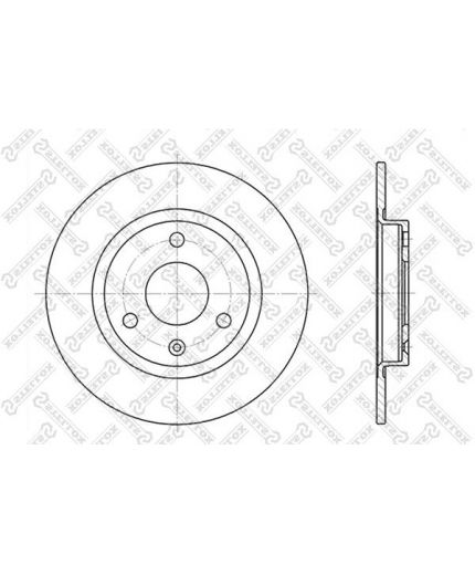 Stellox Тормозной диск передний