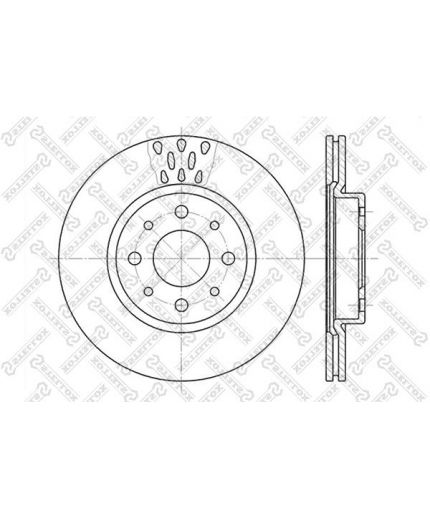 Stellox Тормозной диск передний
