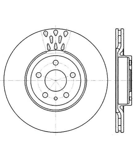 Stellox Тормозной диск передний