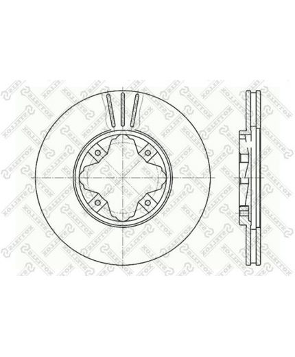 Stellox Тормозной диск передний