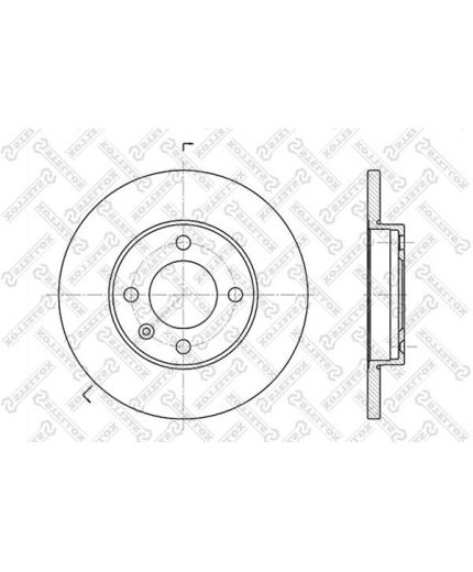 Stellox Тормозной диск передний