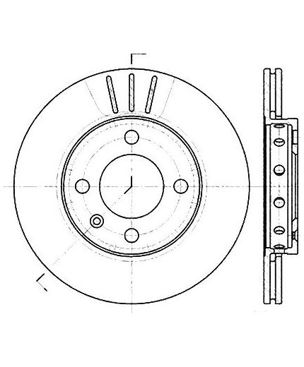 Stellox Тормозной диск передний