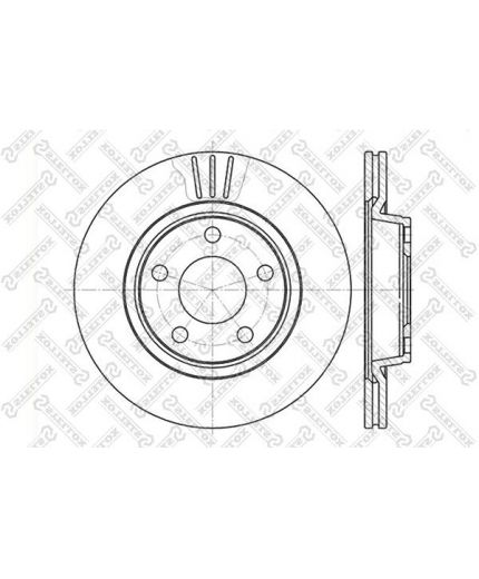 Stellox Тормозной диск передний