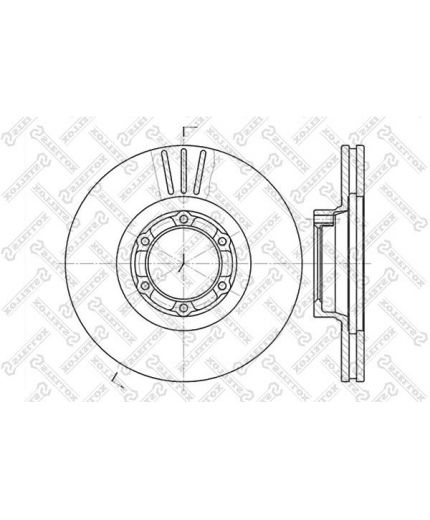 Stellox Тормозной диск передний