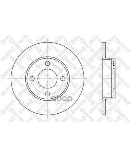Stellox Тормозной диск передний