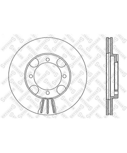 Stellox Тормозной диск передний