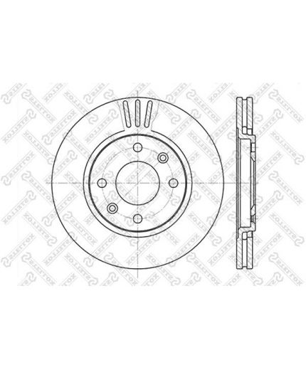 Stellox Тормозной диск передний