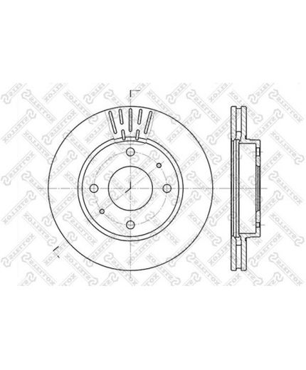Stellox Тормозной диск передний