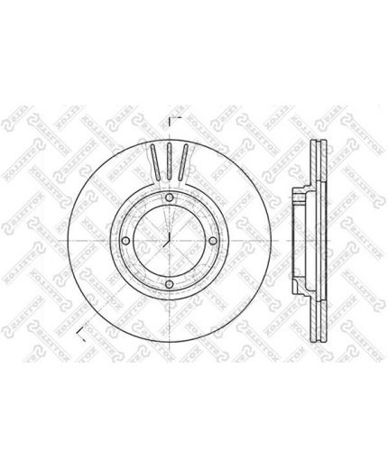 Stellox Тормозной диск передний