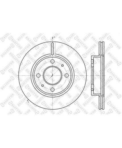 Stellox Тормозной диск передний