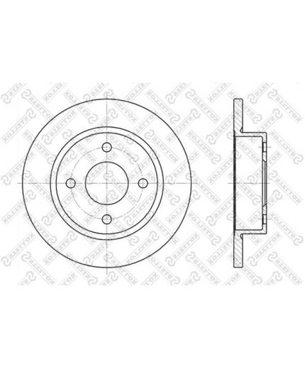 Stellox Тормозной диск передний