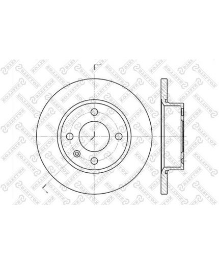 Stellox Тормозной диск передний