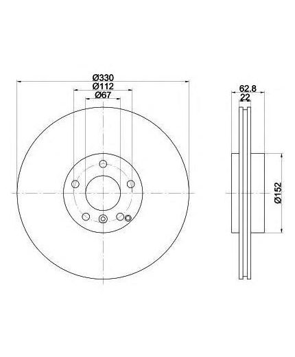 Textar Тормозной диск задний