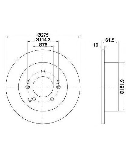 Textar Тормозной диск задний