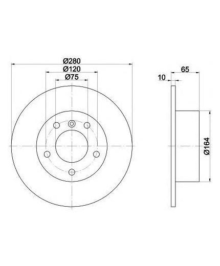 Textar Тормозной диск задний