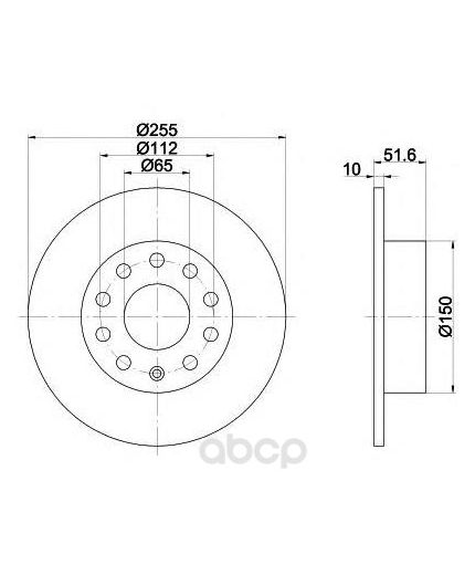 Textar Тормозной диск задний
