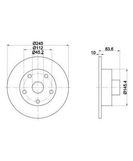 Textar Тормозной диск задний