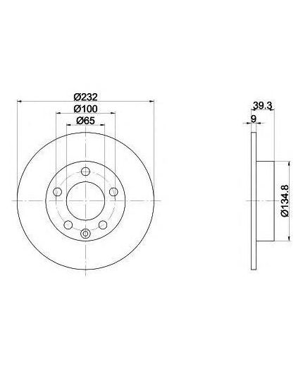Textar Тормозной диск задний с покрытием