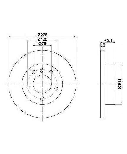 Textar Тормозной диск задний