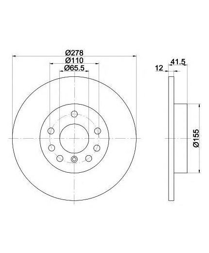 Textar Тормозной диск задний