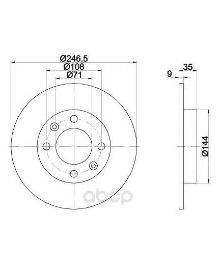 Textar Тормозной диск задний