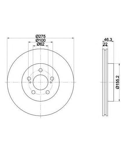 Textar Тормозной диск передний Фото 2