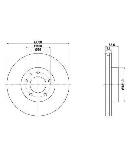 Textar Тормозной диск передний (левый) Фото 2