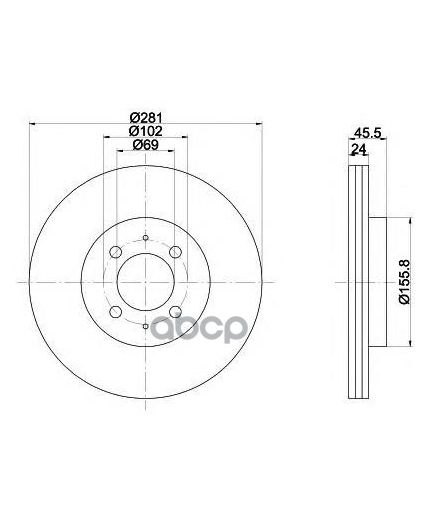 Textar Тормозной диск передний
