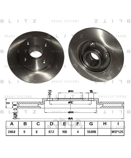 BLITZ Тормозной диск