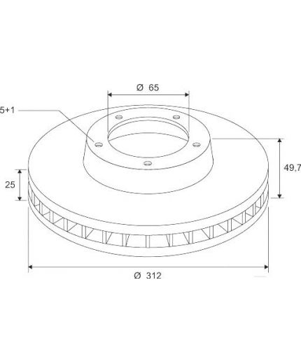 Valeo Тормозной диск передний