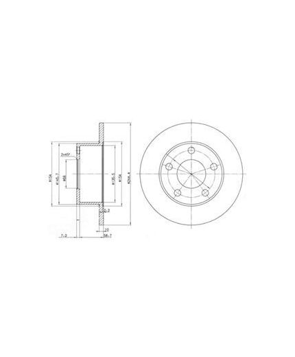 Delphi Тормозной диск задний