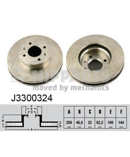 NIPPARTS Тормозной диск передний Фото 2