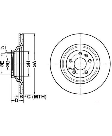 ATE Тормозной диск задний