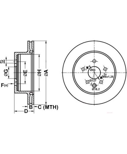 ATE Тормозной диск задний