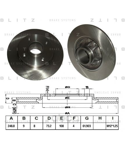 BLITZ Тормозной диск