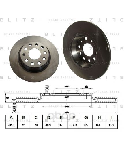 BLITZ Тормозной диск