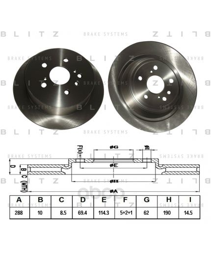 BLITZ Тормозной диск