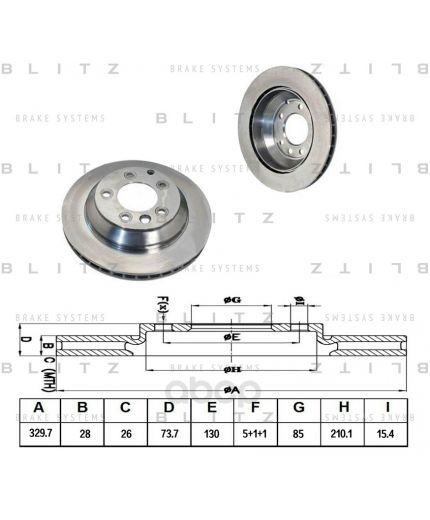 BLITZ Тормозной диск