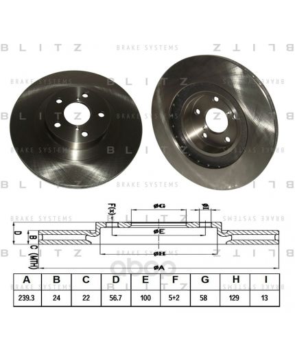 BLITZ Тормозной диск