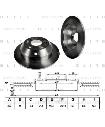 BLITZ Тормозной диск