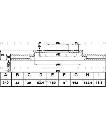 BLITZ Тормозной диск