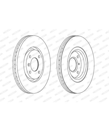 Ferodo Тормозной диск с покрытием